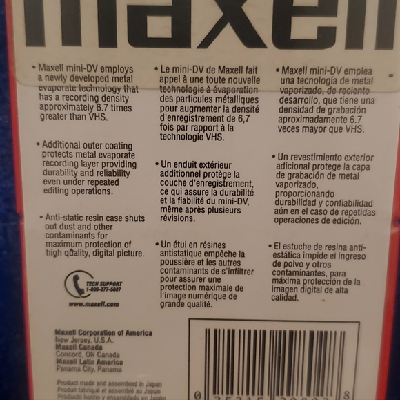 Maxwell mini DV tapes. Brand new, never opened. - Picture 2 of 2